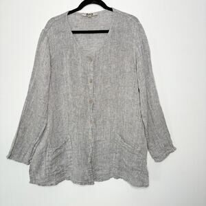Flax Gray Women's Tunic Top